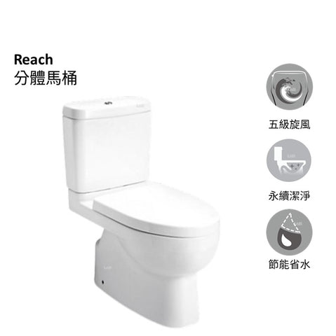 KOHLER-Reach 分體馬桶 | 安裝說明｜K-3991X-S-0｜白色｜現代設計配包覆式缸體  搭配緩降式馬桶蓋 可搭配C3電腦馬桶蓋 法弧座圈 兩段式沖水量：大4.8L / 小號3L KOHLER GLAZE：防污易清潔之高度玻化釉面 通過台灣省水標章認證（金級） 商品型號：K-3991X-S-0 本商品包含以下型號： 缸體：K-3836T-M4-0 Reach 分體馬桶底座 水箱：K-4949T Reach 分體馬桶水箱 馬桶蓋：K-4087X-0 Reach 緩降馬桶蓋 商品尺寸：寬 388mm x 深 790mm x 高 790mm / 管距：305mm｜台南衛浴 設計師推薦-龍百KOHLER