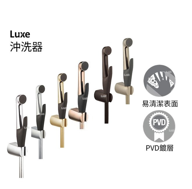 Luxe 浴廁沖洗器 | K-R77364T | 安裝說明 |採用符合人體工學設計，加長柄身可更深入馬桶內部。 前壓（拇指按壓）啟動設計更符合人體工學，可輕鬆持握與啟動。啟動桿與噴面距離較遠，能避免相互影響。 精確控制流量的閥芯可以輕鬆、直覺地控制水壓，不受家用線路的壓力限制 配備Katalyst™ Air親氧大噴頭，提供無與倫比的全方位淋浴體驗 材料標準的選用頂級、堅固的金屬，採抗菌且方便清潔的矽膠設計 高出色品質，通過Kohler的嚴格衛生噴頭效能測試。  產品型號:K-R77364T-2BL、K-R77364T-AF、K-R77364T-BN、K-R77364T-BV、K-R77364T-CP 、K-R77364T-RGD產品顏色:原質黑、法蘭金、羅曼銀、羅曼銅、拋光鍍鉻、玫瑰金 | 台南衛浴 設計師推薦-龍百KOHLER