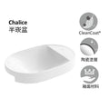 Chalice 半崁盆 | K-31704T-0 | 時尚優質生活，”方便、舒適、美觀“是KOHLER 的主導設計思想。KOHLER 的陶瓷臉盆表面有獨特的涂層，質量精良不易留下斑點，刮痕或焦痕，令臉盆持久光潔；獨特的加深設計可以起到防止水花飛濺的作用，給您的使用帶來便利；創新的款式從傳統到現代，能配合不同的設計主題與要求，與其他產品完美搭配。 薄邊設計，7毫米薄邊設計，打造現代感輪廓 釉面陶瓷  無龍頭孔 有溢水口 商品尺寸：580x 377 mm | 台南衛浴 設計師推薦-龍百KOHLER