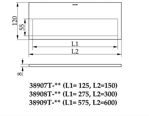 Spacity 60公分毛巾托盤 | K-38909T | 安裝說明 | 針對小空間浴室提供的Spacity浴櫃，現代簡約風格，搭配不同的櫃體以及配件，提供更好的衛浴空間體驗。 Spacity 收納系列採用多功能收納的模組化設計，適用於浴室、廚房、臥室和其他空間。 開放式層架和方便拿取物品的設計是化妝品儲物架、毛巾架和淋浴產品收納架的理想選擇。兩塊不鏽鋼板巧妙地互連形成框架，大幅減少了組裝過程；半透明壓克力板和收納盒有各種尺寸、穿孔圖案和顏色組合可供選擇。 產品型號:K-38909T-GRY、K-38909T-FLS 產品顏色:星空灰、蜜駝棕｜台南衛浴 設計師推薦-龍百KOHLER