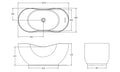 【龍業百起】KOHLER-Abrazo 160cm獨立式綺美石浴缸K-1800T-0