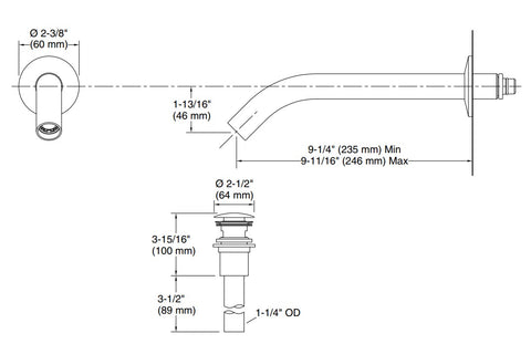 Components 埋壁式面盆龍頭出水嘴(圓管型) | K-23890T｜Components 系列一應俱全，專為現代浴室而設。此系列誠邀你設計你的浴室，親自挑選水龍頭和手柄款式，充滿個人風格。它帶來不同的手柄款式和水龍頭組合，為你的浴室注入專屬於你的個人風格。決定好心儀的風格後，再挑選顏色，以Components的衛浴設計與配件點綴整間浴室。 KOHLER表面處理, 強力耐腐蝕, 防腐耐刮擦 高級金屬結構 琳瑯滿目的手柄和水龍頭選擇，自由探索個人風格。｜台南衛浴 設計師推薦-龍百KOHLER