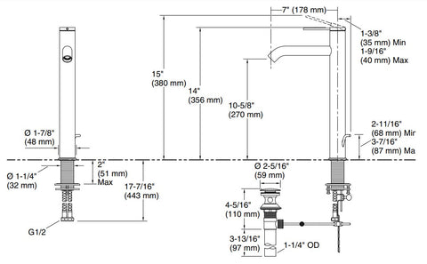 Components超高面盆龍頭 | K-77960T-4A | Components系列備有完整產品供現代感浴室套間選擇。此系列透過自由搭配龍頭及把手，創造完全專屬的風格空間。不同龍頭和把手組合讓自己的風格完全融入浴室。找出符合您品味的款式，選擇喜愛的表面顏色處理，將整個浴室配上Components淋浴設計及系列配件。 通過不同的組合創造出獨特風格，Components是一個多風格的系列，旨在由您設計 全新為您呈現通過獨家表面顏色處理– Edge Design系列 耐用陶瓷閥心 完美無瑕的表面處理 尺寸： 出水口長：178mm 出水口高：270mm |  台南衛浴 設計師推薦-龍百KOHLER