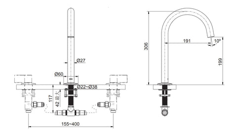 Components 缸邊式浴缸龍頭出水嘴(曲管型) | K-77985T｜Components完整的產品系列, 符合現代的浴室風格設計。您可通過選擇龍頭配合符合自己風格的把手, 設計自我專屬的空間。這個精選系列中, 不同龍頭和把手組合讓您將自己的個性融入浴室。找出符合您品味的款式，選擇喜愛的表面顏色處理, 將整個浴室配上Components淋浴設計及系列配件 極簡主義設計：簡單乾淨的設計輕鬆融入您的浴室風格 時尚霧黑: 呈現時髦、強烈的視覺印象 細緻且到位的全系列商品：實現您心中理想的風格浴室空間，設計零死角 雋永奢華：霧黑、胭脂紅與MU元素的完美結合，展現出細膩的熱情與奢華質感 KOHLER表面處理, 強力耐腐蝕, 防腐耐刮擦 高級金屬結構 琳瑯滿目的手柄和出水嘴選擇，自由探索個人風格｜台南衛浴 設計師推薦-龍百KOHLER