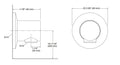 Components 圓形牆面出水連接器 | K-20263T | Components完整的產品系列, 符合現代的浴室風格設計。您可通過選擇龍頭配合符合自己風格的把手, 設計自我專屬的空間。這個精選系列中, 不同龍頭和把手組合讓您將自己的個性融入浴室。找出符合您品味的款式，選擇喜愛的表面顏色處理, 將整個浴室配上Components淋浴設計及系列配件。 整合式按鍵，可選擇兩個淋浴出口，旋轉調節水溫，一目了然，輕鬆上手。 提供單出水、或雙出水解決方案 光滑質感、極致簡約設計 提供雙出水 | 台南衛浴 設計師推薦-龍百KOHLER