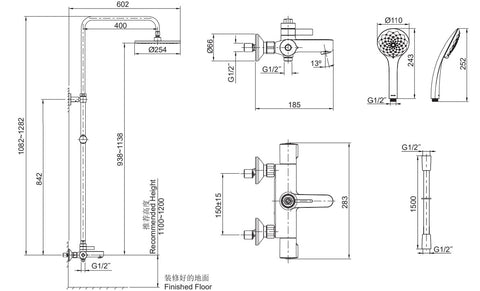 Accliv 三出水淋浴柱 | K-23126T-9 | 耐用金屬構造，確保其耐用性能 科勒陶瓷閥芯的使用壽命超過同行標準的兩倍，並保證其耐用性能 強力耐腐蝕、防腐耐刮擦，較同類歷史標準增加兩倍，歷久彌新 本龍頭以KOHLER全新PVD電鍍層技術生產，並經嚴格之鹽霧測試合格，品質經久耐用 浴室和陳列，提供完整的浴室解決方案 超過同業標準1,000,000個閥芯壽命測試，在正常使用下能達到長達51年的耐用度 通過97小時抗腐蝕酸鹼環境測試 | 台南衛浴設計師推薦-龍百KOHLER