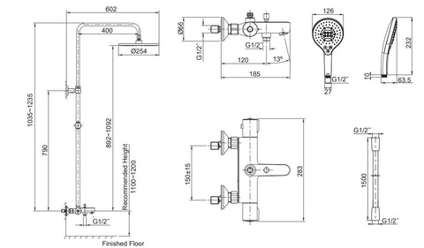 Accliv 三出水淋浴柱 | K-23125T-B9-2BL | 耐用金屬構造，確保其耐用性能 科勒陶瓷閥芯的使用壽命超過同行標準的兩倍，並保證其耐用性能 強力耐腐蝕、防腐耐刮擦，較同類歷史標準增加兩倍，歷久彌新 本龍頭以KOHLER全新PVD電鍍層技術生產，並經嚴格之鹽霧測試合格，品質經久耐用 浴室和陳列，提供完整的浴室解決方案 超過同業標準1,000,000個閥芯壽命測試，在正常使用下能達到長達51年的耐用度 通過97小時抗腐蝕酸鹼環境測試 | 台南衛浴設計師推薦-龍百KOHLER