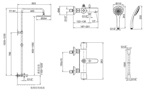 Accliv 三出水恆溫淋浴柱 | K-23125T-9 | 耐用金屬構造，確保其耐用性能 科勒陶瓷閥芯的使用壽命超過同行標準的兩倍，並保證其耐用性能 強力耐腐蝕、防腐耐刮擦，較同類歷史標準增加兩倍，歷久彌新 本龍頭以KOHLER全新PVD電鍍層技術生產，並經嚴格之鹽霧測試合格，品質經久耐用 浴室和陳列，提供完整的浴室解決方案 超過同業標準1,000,000個閥芯壽命測試，在正常使用下能達到長達51年的耐用度 通過97小時抗腐蝕酸鹼環境測試 | 台南衛浴設計師推薦-龍百KOHLER