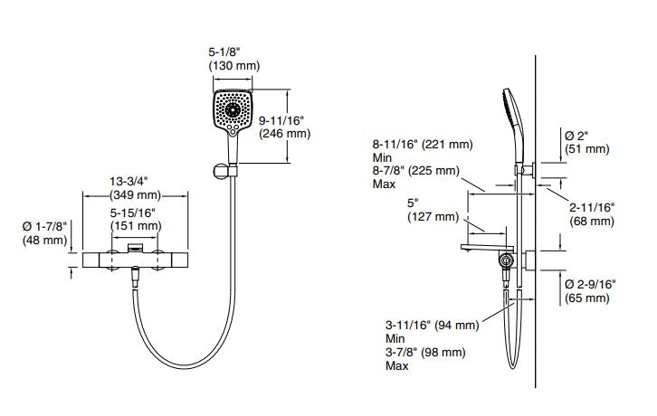 【龍業百起】KOHLER-Composed 恆溫浴缸淋浴龍頭 K-73110T-7