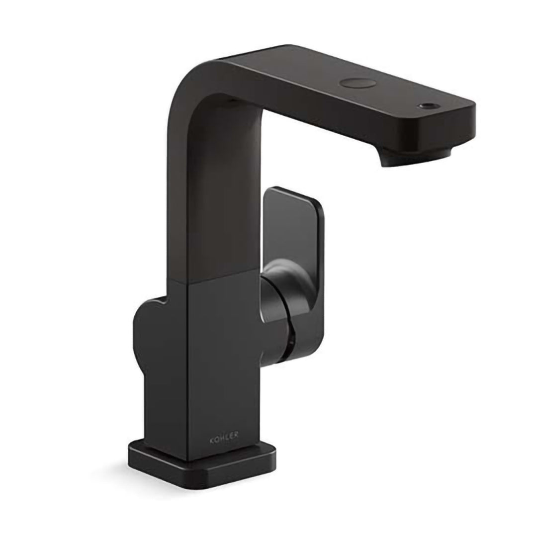 Parallel Grooming|檯面單槍可調節式龍頭|K-30734T-4|耐用可靠的堅固金屬結構 科勒飾面可抵抗腐蝕和失去光澤 多種水流模式：新可調節出水設計，可配合空間洗漱需要彎曲調節高度，使用靈活。 上出水 – 便捷漱口，無需水杯接水，杜絕水杯滋生細菌、沉澱。 下出水 – 氣泡水溫和豐盈，適合梳洗。 便捷鍵洗梳分離 – 只需一鍵輕按即可調節上下出水。 可自由調節出水高度： 創新可調節出水設計，可配合空間洗漱需要彎曲調節高度，使用靈活。 疊加矽膠材質，觸握防滑，柔軟舒適，不易留下指印。|台南衛浴 設計師推薦-龍百KOHLER 