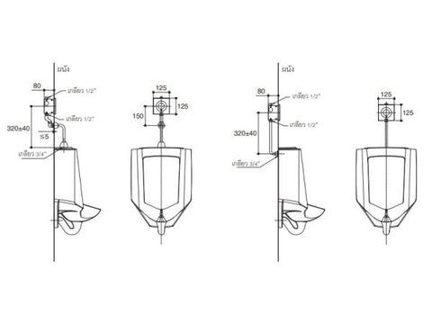 KOHLER-Beam小便斗感應器（0.5L）| K-30941T-2-CP | 鍍鉻感測器蓋壁掛式設計  使用前後自動清潔系統 帶按鈕或控制桿的手動沖洗系統易於清潔和維護 尺寸:125x125mm | 台南衛浴 設計師推薦-龍百KOHLER