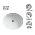 Verticyl下崁盆 | K-2881T-0 | 時尚優質生活，”方便、舒適、美觀“是KOHLER 的主導設計思想。KOHLER 的陶瓷臉盆表面有獨特的涂層，質量精良不易留下斑點，刮痕或焦痕，令臉盆持久光潔；獨特的加深設計可以起到防止水花飛濺的作用，給您的使用帶來便利；創新的款式從傳統到現代，能配合不同的設計主題與要求，與其他產品完美搭配。  Verticyl®擁有高雅的外觀，這使用下崁式安裝的橢圓形浴室面盆，更能無縫的搭配您的任何浴室設計中 表面光亮細膩，持久如新使用壽命長 釉面陶瓷 無龍頭孔 尺寸:434X356mm | 台南衛浴 設計師推薦-龍百KOHLER