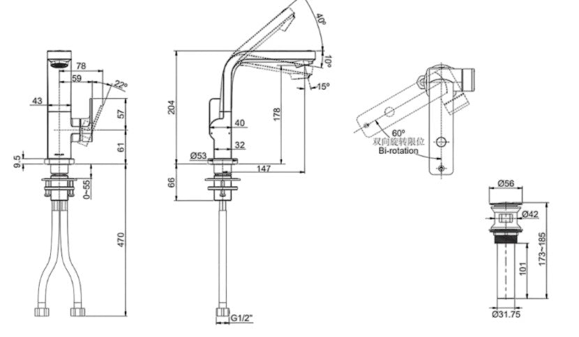Parallel Grooming|檯面單槍可調節式龍頭|K-30734T-4|耐用可靠的堅固金屬結構 科勒飾面可抵抗腐蝕和失去光澤 多種水流模式：新可調節出水設計，可配合空間洗漱需要彎曲調節高度，使用靈活。 上出水 – 便捷漱口，無需水杯接水，杜絕水杯滋生細菌、沉澱。 下出水 – 氣泡水溫和豐盈，適合梳洗。 便捷鍵洗梳分離 – 只需一鍵輕按即可調節上下出水。 可自由調節出水高度： 創新可調節出水設計，可配合空間洗漱需要彎曲調節高度，使用靈活。 疊加矽膠材質，觸握防滑，柔軟舒適，不易留下指印。|台南衛浴 設計師推薦-龍百KOHLER 