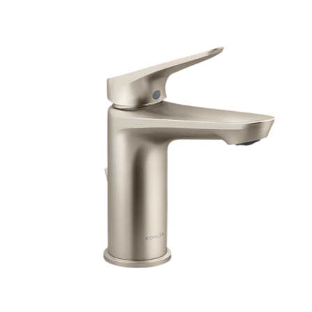 Fluence 單槍面盆龍頭 | K-33811T-4 | 安裝說明 | 我們設計的產品旨在為您提供功能性和風格的正確組合，為您的日常生活帶來舒適和輕鬆。 Fluence浴室水槽水龍頭的設計類似於流水，將提升您的浴室空間 這款水龍頭配有纖細的槓桿手柄，易於用一隻手抓握和控制，消除了不必要的元素，呈現出現代設計 單桿手柄可實現開/關啟動、音量和溫度控制 手把上有紅色/藍色索引  強力耐腐蝕，防腐耐刮擦，比同行耐用標準超過兩倍，歷久彌新 預裝柔性供給管線簡化安裝  本龍頭以KOHLER全新PVD電鍍層技術所生產，並通過嚴格之鹽霧測試合格，品質經久耐用 | 台南衛浴 設計師推薦-龍百KOHLER