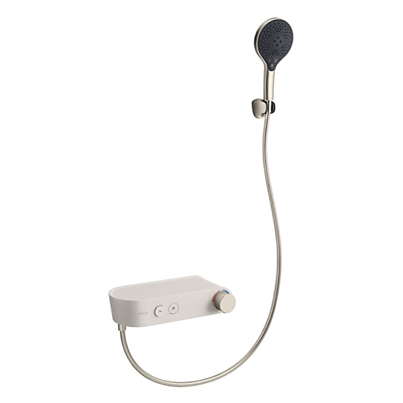 Fluence 浴缸淋浴龍頭(按鈕式)  | K-36520T-9 | 安裝說明 | 全新按鍵操控設計，美觀實用，適合各式浴室風格 WaterMind技術，出水強勁如一，澎湃盡興 業界首創的專利花灑出水技術 - WaterMind仿生駕馭水：自動感應水壓強度，並相應自動調節出水孔徑，在不同水壓下都能滿足強勁，均勻的出水效果，淋浴舒適暢快 關停水流後，出水孔自動閉合，關水即停，有效減少滴漏 出水孔自動“開合”，每次出水時水垢被自然沖洗掉，有效防止水垢堵塞出水孔，無須繁瑣手動清理｜台南衛浴 設計師推薦-龍百KOHLER