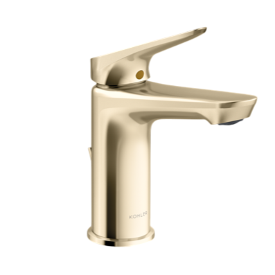 Fluence 單槍面盆龍頭 | K-33811T-4 | 安裝說明 | 我們設計的產品旨在為您提供功能性和風格的正確組合，為您的日常生活帶來舒適和輕鬆。 Fluence浴室水槽水龍頭的設計類似於流水，將提升您的浴室空間 這款水龍頭配有纖細的槓桿手柄，易於用一隻手抓握和控制，消除了不必要的元素，呈現出現代設計 單桿手柄可實現開/關啟動、音量和溫度控制 手把上有紅色/藍色索引  強力耐腐蝕，防腐耐刮擦，比同行耐用標準超過兩倍，歷久彌新 預裝柔性供給管線簡化安裝  本龍頭以KOHLER全新PVD電鍍層技術所生產，並通過嚴格之鹽霧測試合格，品質經久耐用 | 台南衛浴 設計師推薦-龍百KOHLER