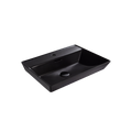 Brazn 長方形獨立盆 (有龍頭孔)、K-EX21059T-1-HB1、黑色、美型簡約時尚、5mm的纖薄邊面盆設計、CleanCoat®面盆表面處理技術確保外表潔淨光亮｜台南衛浴 設計師推薦-龍百KOHLER