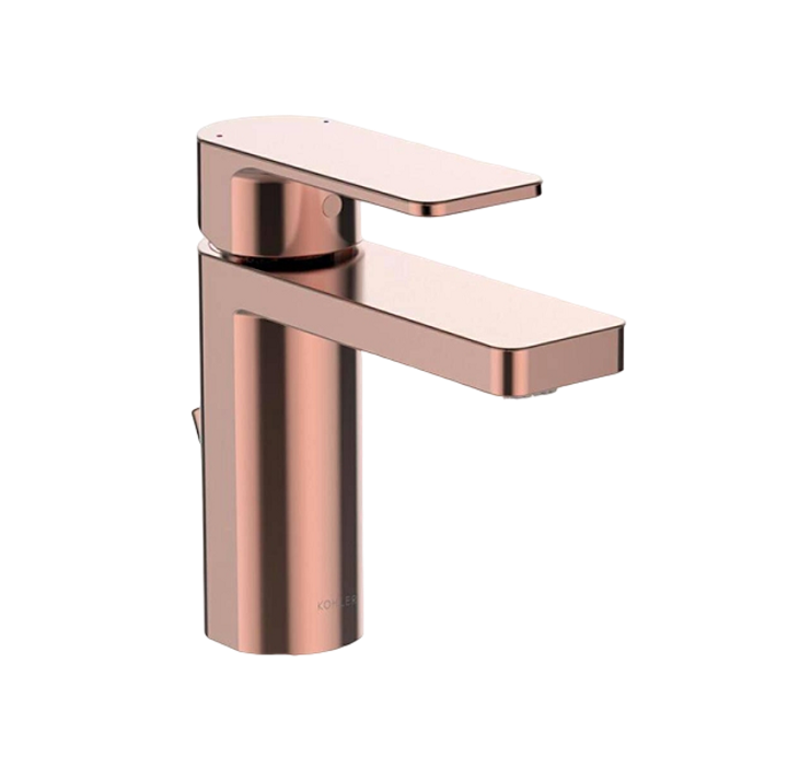 Parallel 單槍面盆龍頭 | K-23472T-4 | 全方位產品系列 - 提供完整浴室解決方案的完整產品線，滿足您全套浴室配件的需求 高性能閥芯 - 30mm 高性能閥芯延長生命週期，同時提升水流（通過 1,000,000 小時生命週期測試） 無暇自信的表面處理工藝 - KOHLER 採用防腐蝕且防變色的表面處理，耐用性為業界標準的兩倍 創新的排水結構 - 纜線式排水管使用不同結構，節省台下空間，安裝／維護更容易 （適用於單把面盆龍頭） 強力耐腐蝕，防腐耐刮擦，比同行耐用標準超過兩倍，歷久如新 本龍頭以KOHLER全新PVD電鍍層技術所生產，並通過嚴格之鹽霧測試合格，品質經久耐用 尺寸： 出水口長：115mm 出水口高：104mm | 台南衛浴 設計師推薦-龍百KOHLER
