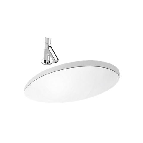 CHALICE 橢圓形下崁盆、K-99184T-0、白色、最暢銷的面盆之一，復古造型設計，圓潤典雅｜台南衛浴 設計師推薦-龍百KOHLER