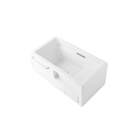 Family Care 1.7M 壓克力獨立式一體化浴缸｜K-24460T-0｜白色｜浴缸內的階梯設計使沐浴變得更容易更安全乾濕分離的儲物空間｜台南衛浴 設計師推薦-龍百KOHLER