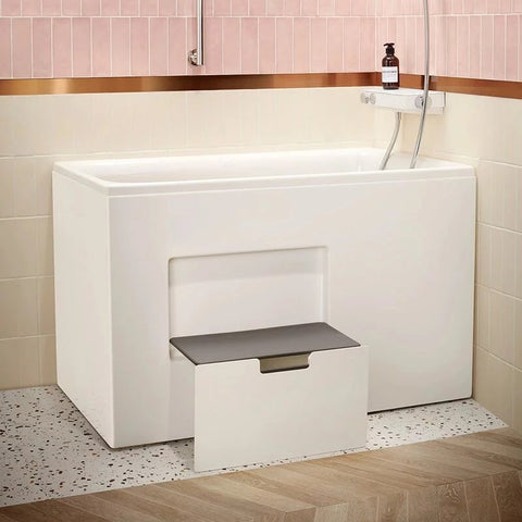 KOHLER-FLEXISPACE 85CM 一體式浴缸(階梯設計,帶外排水)