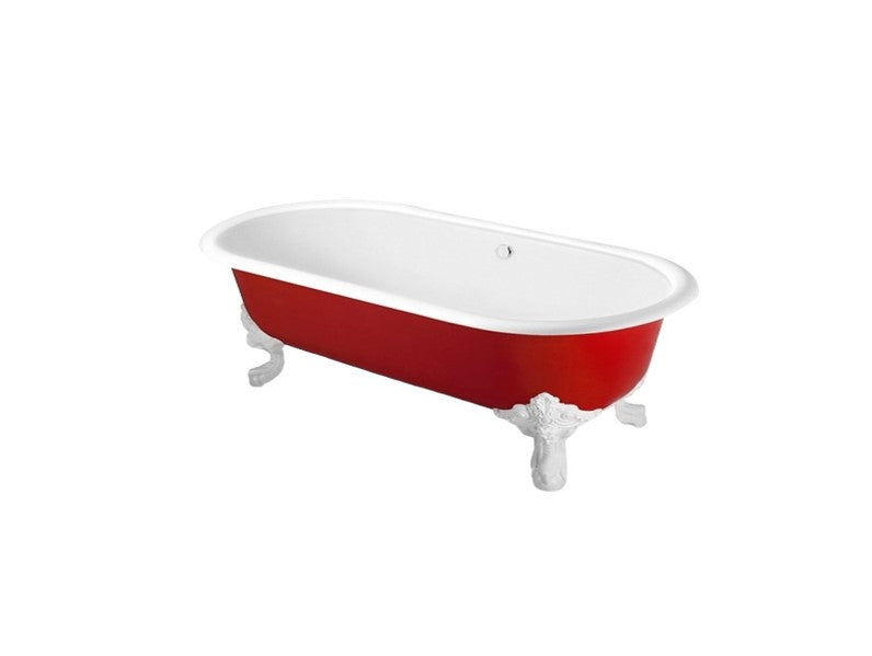 KOHLER-Cleo 獨立式鑄鐵浴缸搭鑄鐵腳(1.7M)