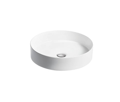 Mica 圓形獨立盆、K-90012T-0、白色、簡潔流暢的線條，與各種當代風格的浴室完美搭配、易於清潔｜台南衛浴 設計師推薦-龍百KOHLER