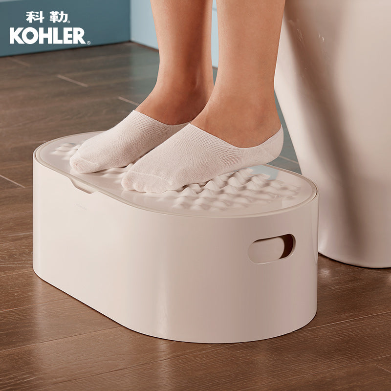 Family Care 可收納腳蹬｜K-21936T-0｜白色｜考量周延的浴櫃使用及收納細節，大大提高衛浴空間安全及便利性｜台南衛浴 設計師推薦-龍百KOHLER